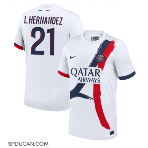 Muški Nogometni Dres Paris Saint-Germain Lucas Hernandez #21 Gostujuci 2024-25 Kratak Rukav